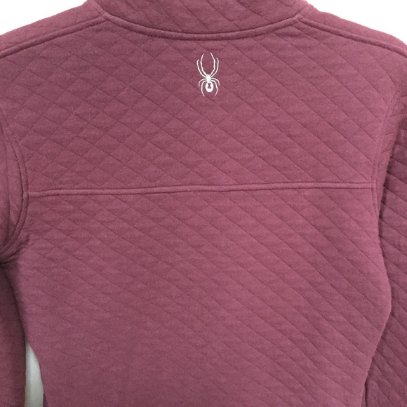 Spyder Maroon Quilted Pullover - Picture 14 of 15
